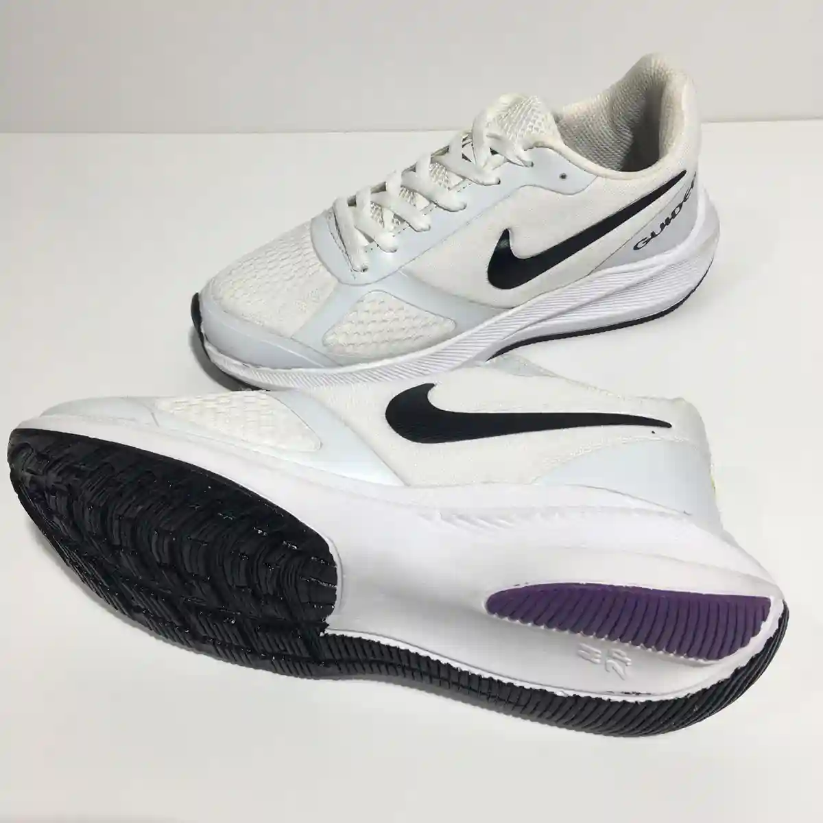 کتونی مردانه نایک گاید سفید مشکی / NIKE guide کد 204